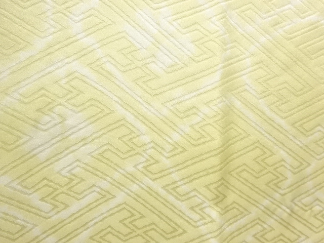  菱に花模様単衣長襦袢